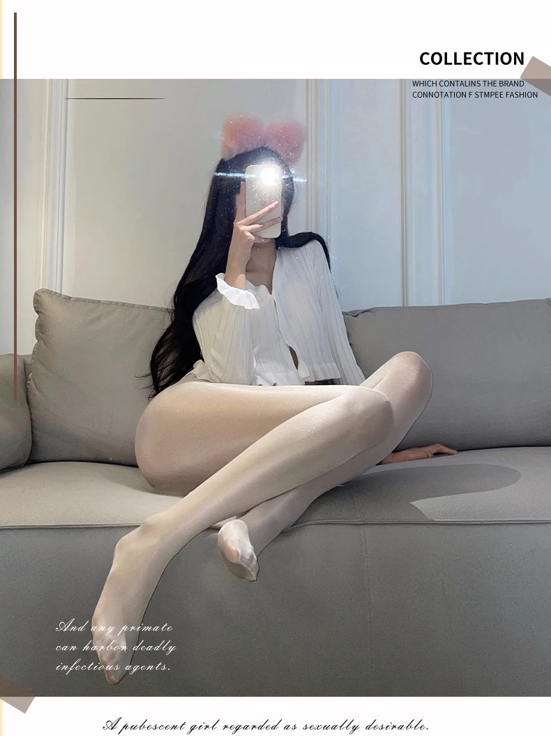 极光马油袜开档黑丝情趣油光丝袜女诱惑免穿脱薄款防勾丝夜店丝袜详情5