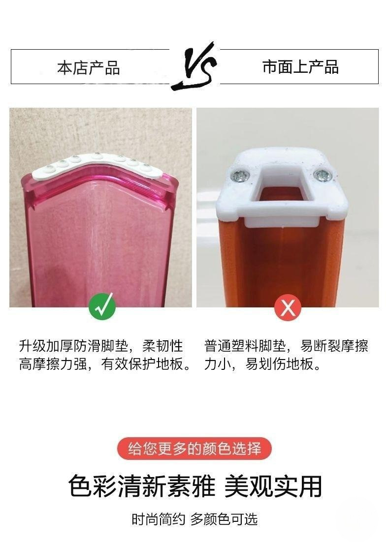 *透明塑料凳子加厚家用矮凳可叠放耐用备用高凳亚克力餐厅椅子详情15