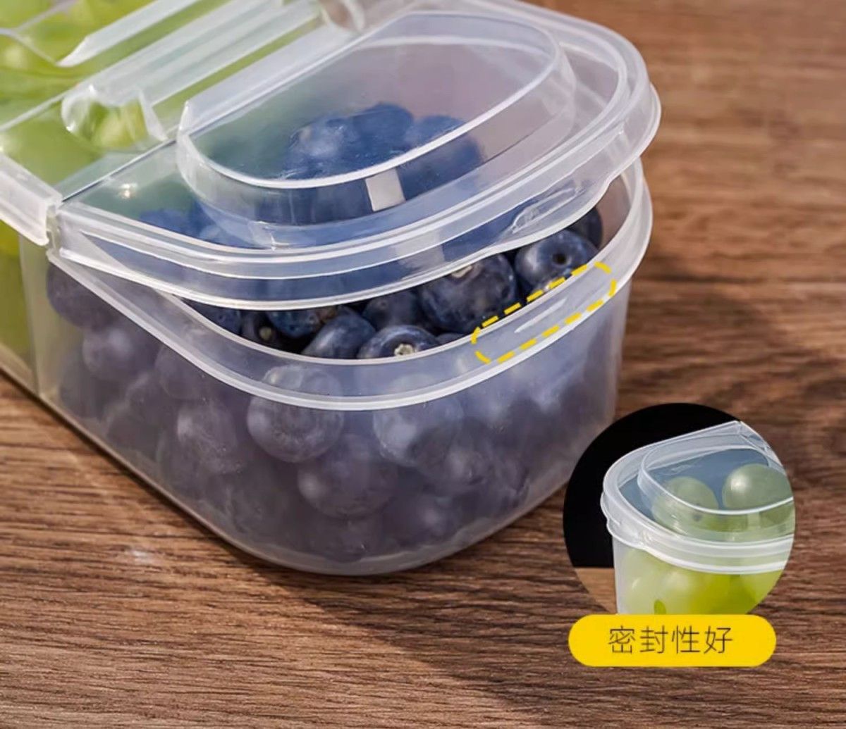 水果盒学生便携保鲜盒上班族饭盒便当盒冰箱摆地摊收纳盒详情12