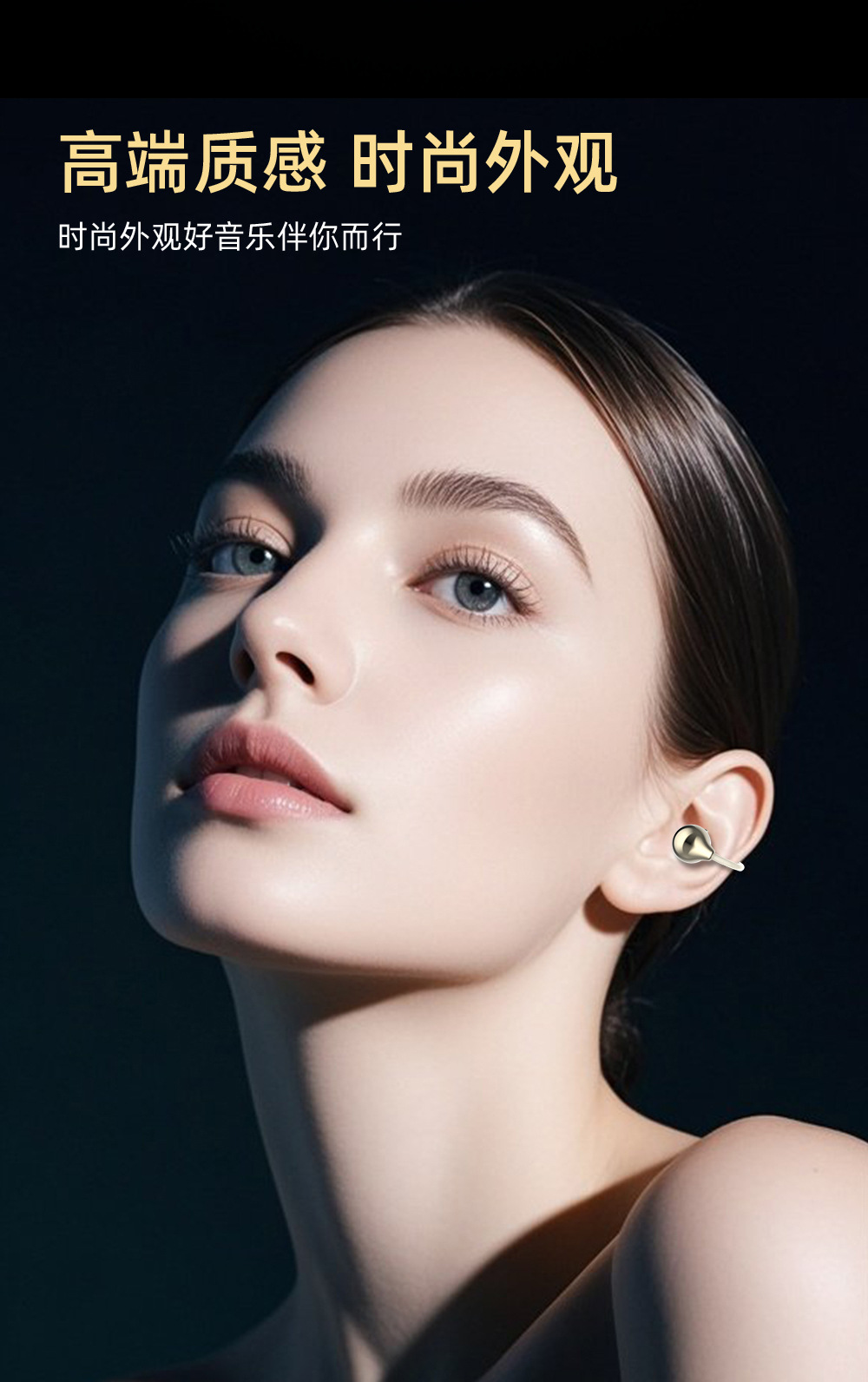 J60 fashionable and high-end over-ear Bluetooth headphones feature an open panoramic surround, ultra-long battery life, and a sporty noise-cancelling color screen pic 6