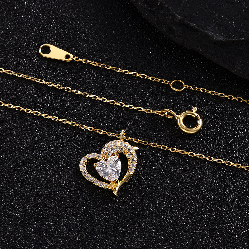 Zhuoheng Zhenxuan s925 Pure Silver Clover Necklace with micro-inlaid zircon, exquisite and compact design, fashionable little dress necklace for women pic 12
