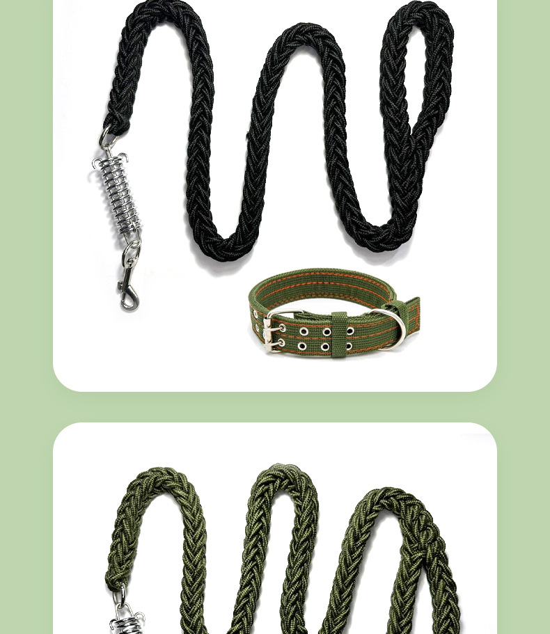 Factory direct sales of buffer spring traction ropes, explosion-proof, anti-biting and non-constricting large dog walking ropes pic 9