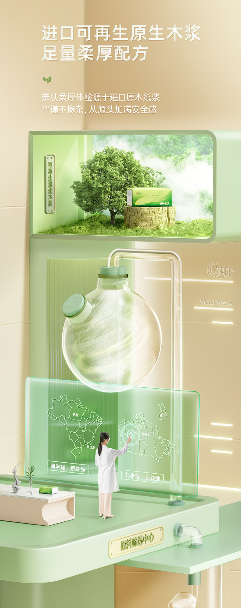 心相印抽纸150抽整箱大码家用心相印纸巾卫生纸24包箱装代发包邮详情3