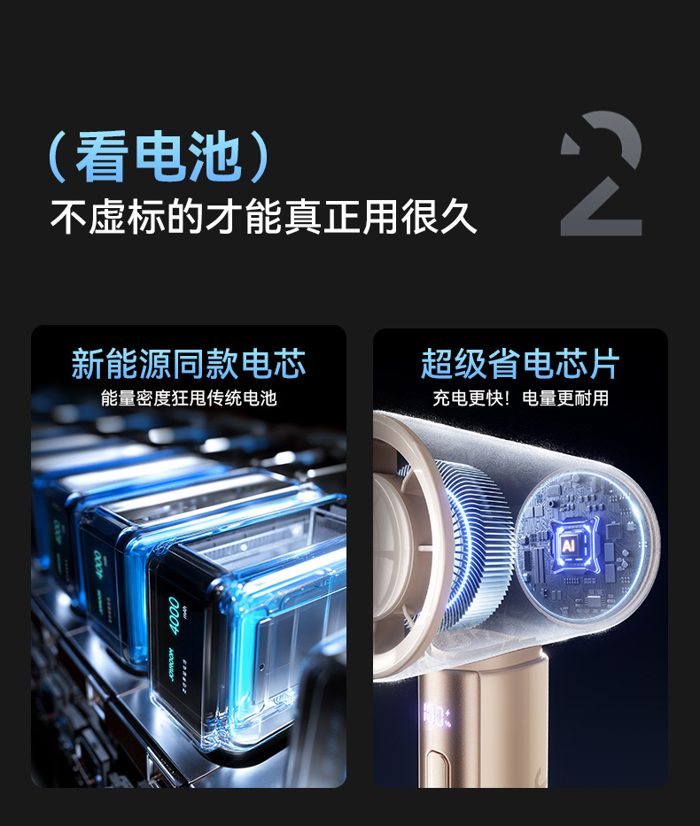 New outdoor violent fan, small portable high-speed handheld fan, digital display low-frequency usb fan for wholesale pic 6