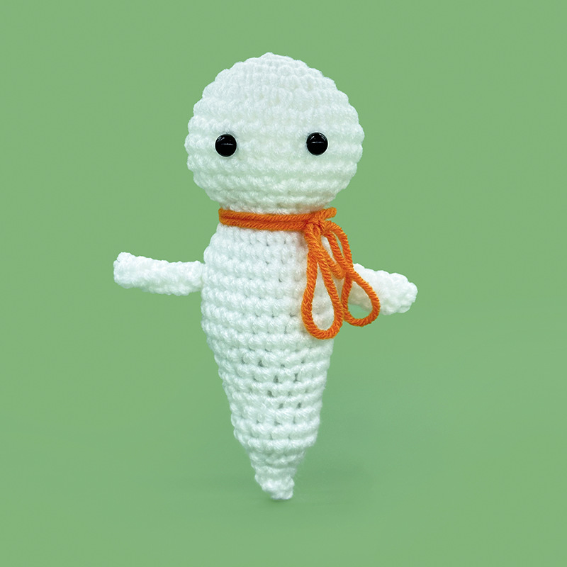 Wholesale and customization of white ghost-shaped crocheted dolls, plush toys and trendy toys pic 28