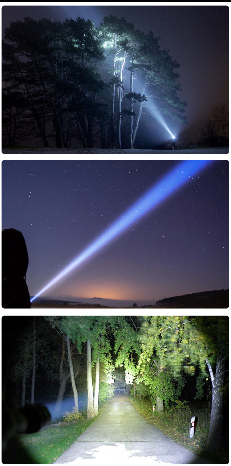 The new outdoor emergency flashlight with a strong long-range shooting, creative charging bag type lighting flashlight is now available in hand with the hand-held emergency light for daily necessities pic 12