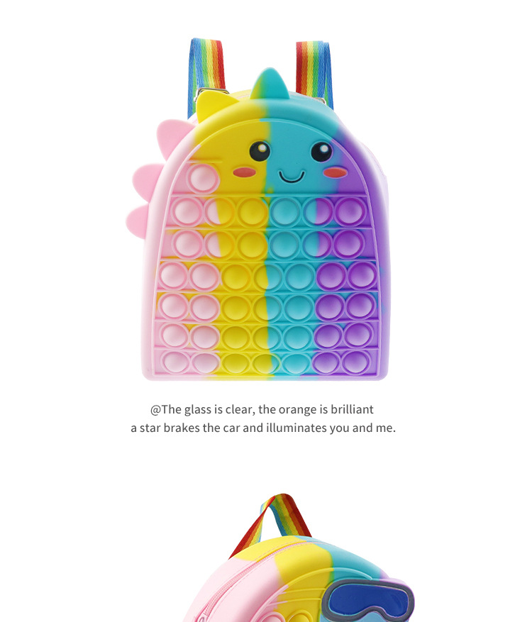 New dinosaur backpack, silicone backpack, Werewolf Killer, large capacity in stock, stress-relieving, Press and Play educational toys from Rat Killer Pioneer pic 4