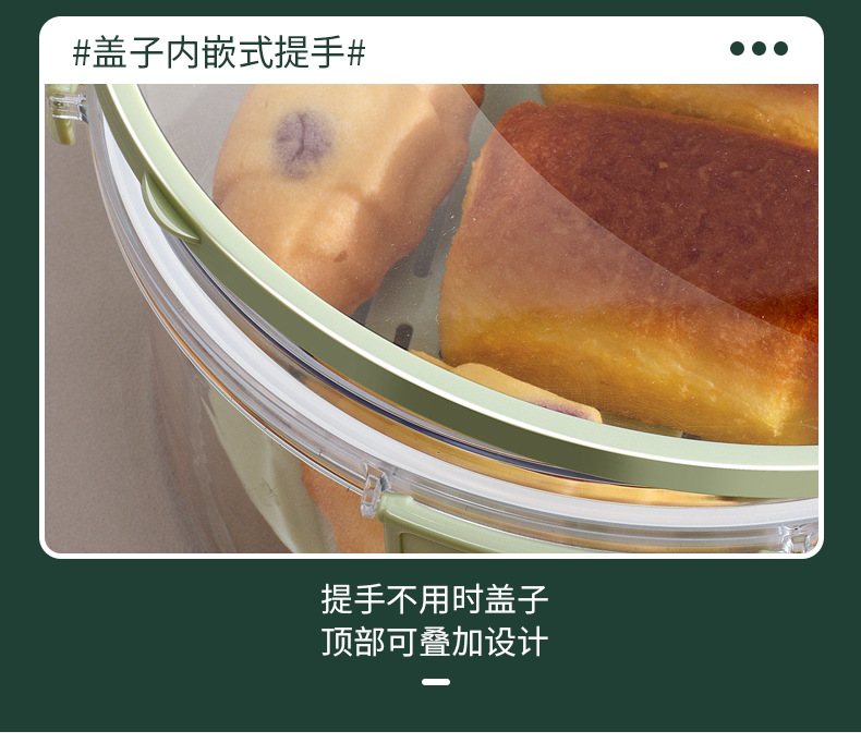 Portable double-layer fresh-keeping box for grains, vegetables, refrigerator, bento box, outdoor picnic blue, snack and fruit storage box pic 10