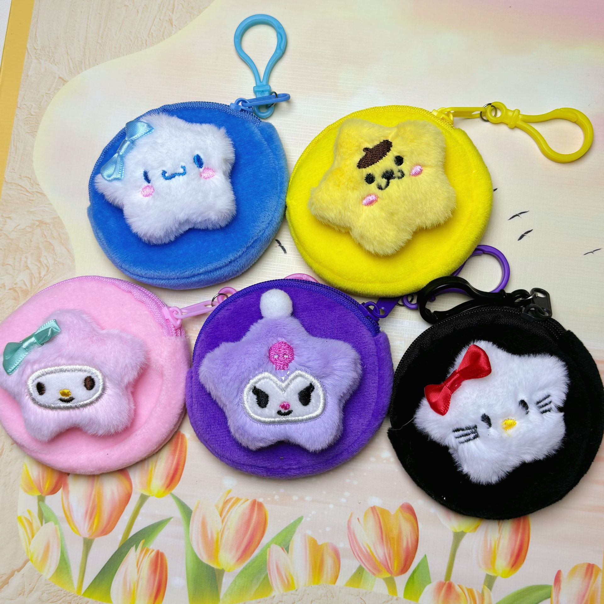 日韩零钱包卡通可爱公仔方形小钱包情侣硬币耳机收纳包小礼品批发详情25