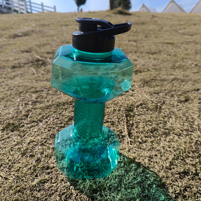 1.5L哑铃杯大容量水壶户外便携式塑料水杯哑铃太空杯冷水杯可印刷详情3