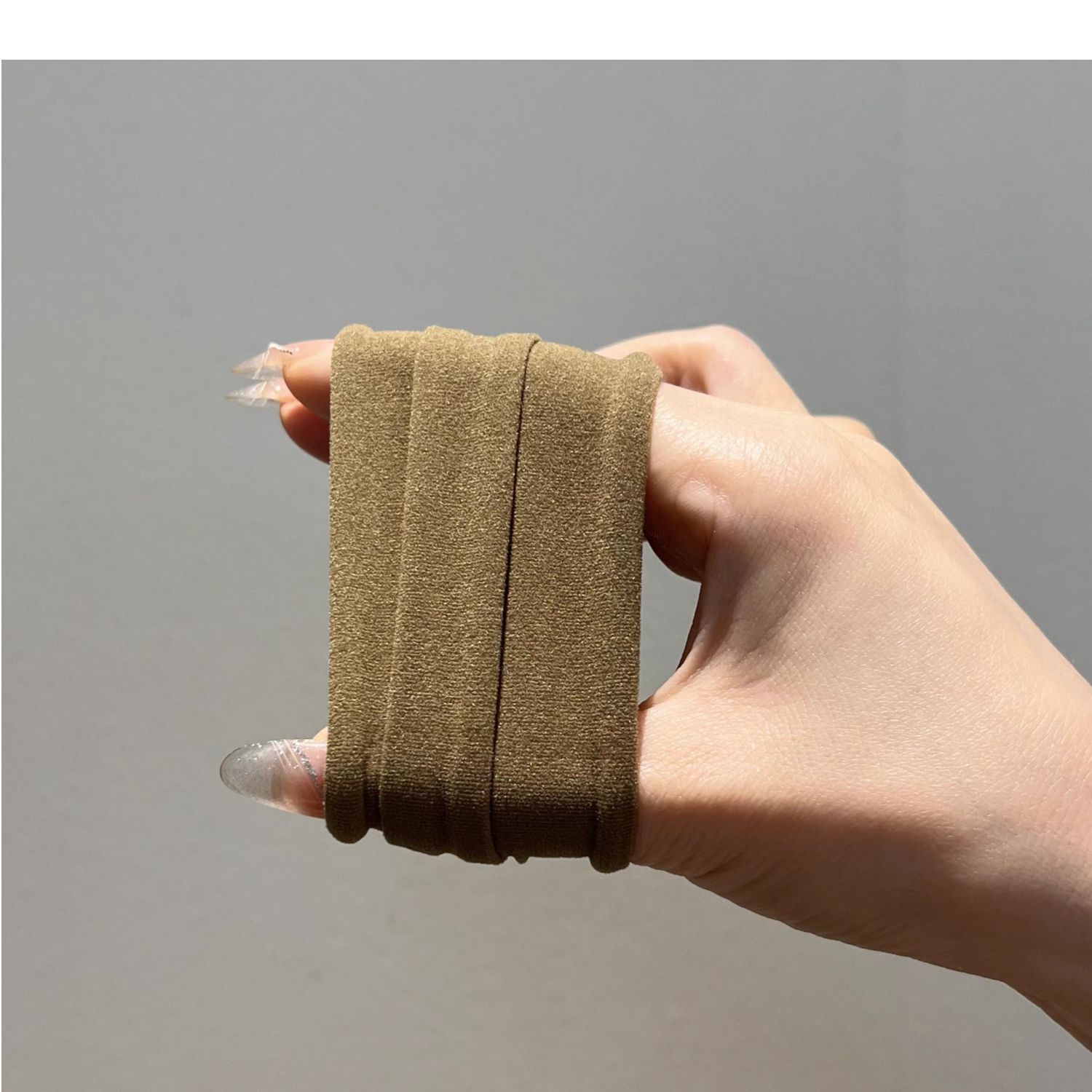 High-quality wide-edge seamless hair bands for women, summer high-elasticity hair ties, non-constricting ponytail hair ties pic 6