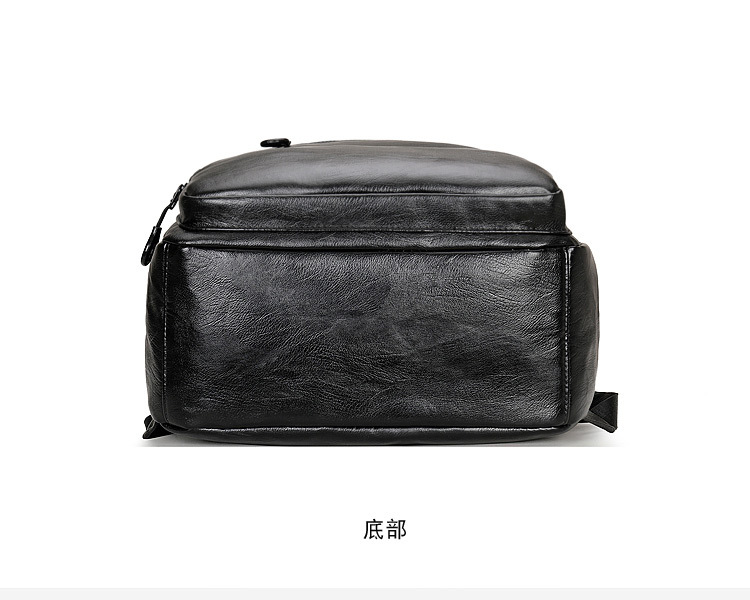 皮料款商务休闲双肩背包电脑包出差旅行背包学生书包行李包徒步包详情20