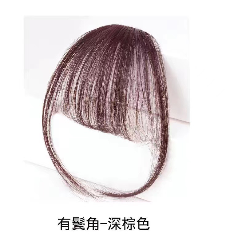 八字刘海发片女头顶补发增发量蓬松前额无痕修颜法式假刘海详情13