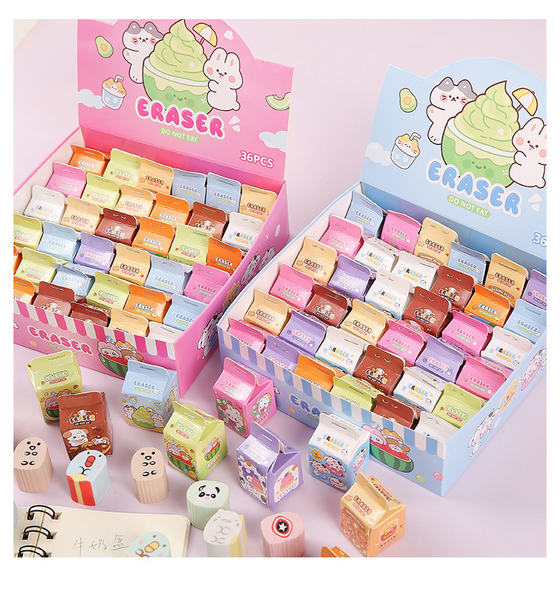 Cute eraser blind box cartoon creative small gifts, primary school students can cut erasers, kindergarten stationery and prizes wholesale pic 16