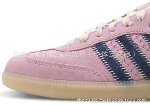 莆田德训鞋女鞋莆田高版本samba纯原百搭校园银色增高厚底红色小详情43