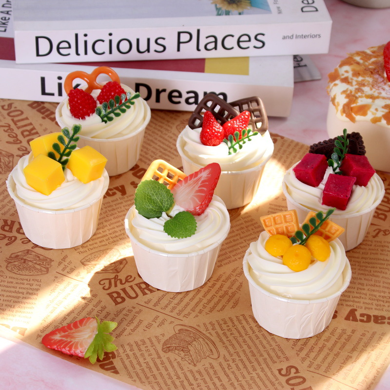 居家仿真假软香纸杯蛋糕冰激凌模型摆设道具食物拍照装饰婚庆道具详情7