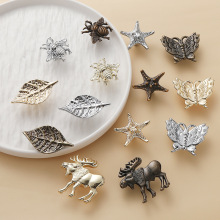 Modern light luxury zinc alloy butterfly, flying bee, leaf, starfish, elk living room, bedroom, bedside, drawer, cabinet door handle pic 16