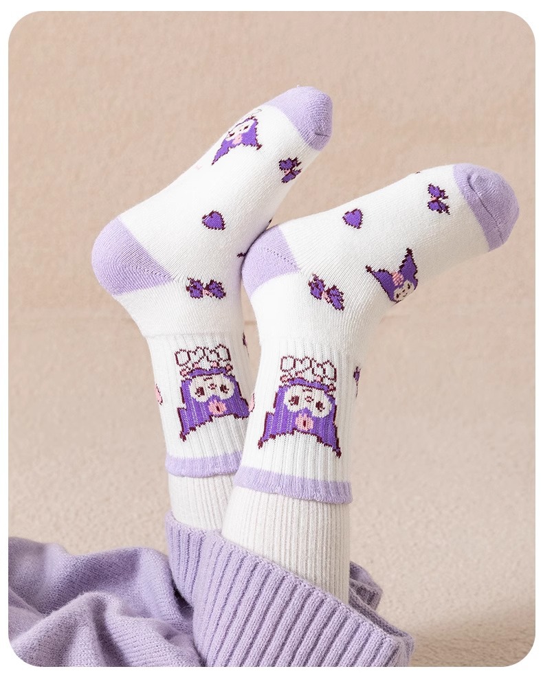 儿童袜子秋冬棉袜女童中筒袜女孩秋冬季加绒加厚女宝宝男童长棉袜详情18