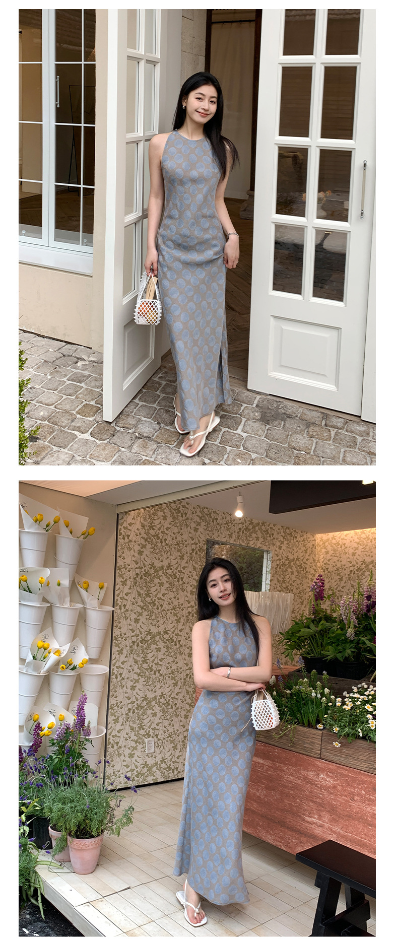 Rongtai Tencel Linen printed improved cheongsam sleeveless slimming dress for Women 2025 New style elegant A-line dress pic 22