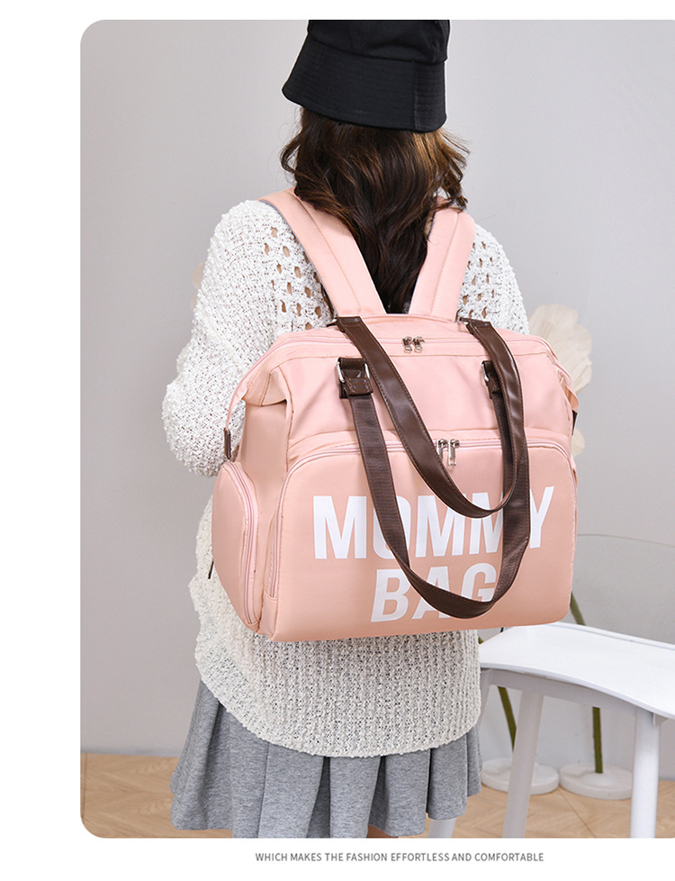 新款大容量多功能三用斜挎保温母婴包待产包妈咪包双肩背包妈妈包详情16