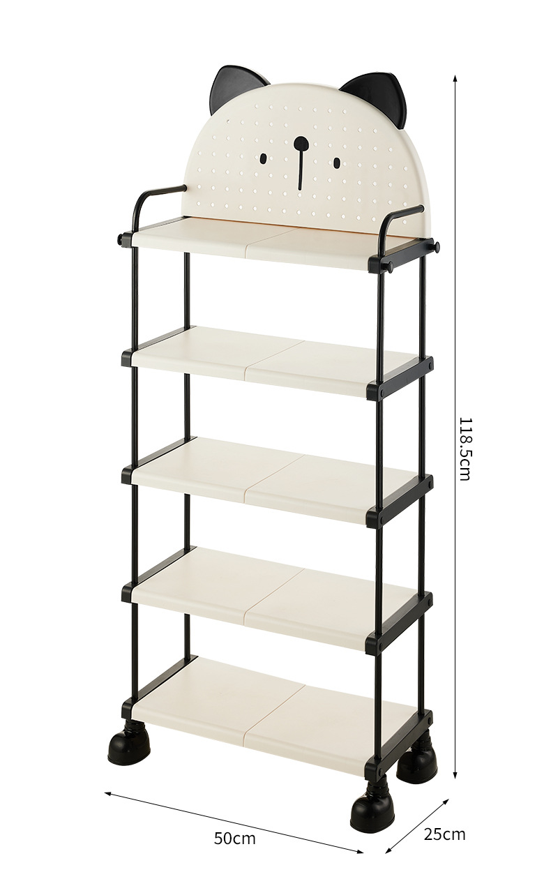 Household storage rack, perforated board shoe rack, multi-layer space-saving, multi-functional rental room, economical shoe rack cabinet pic 4
