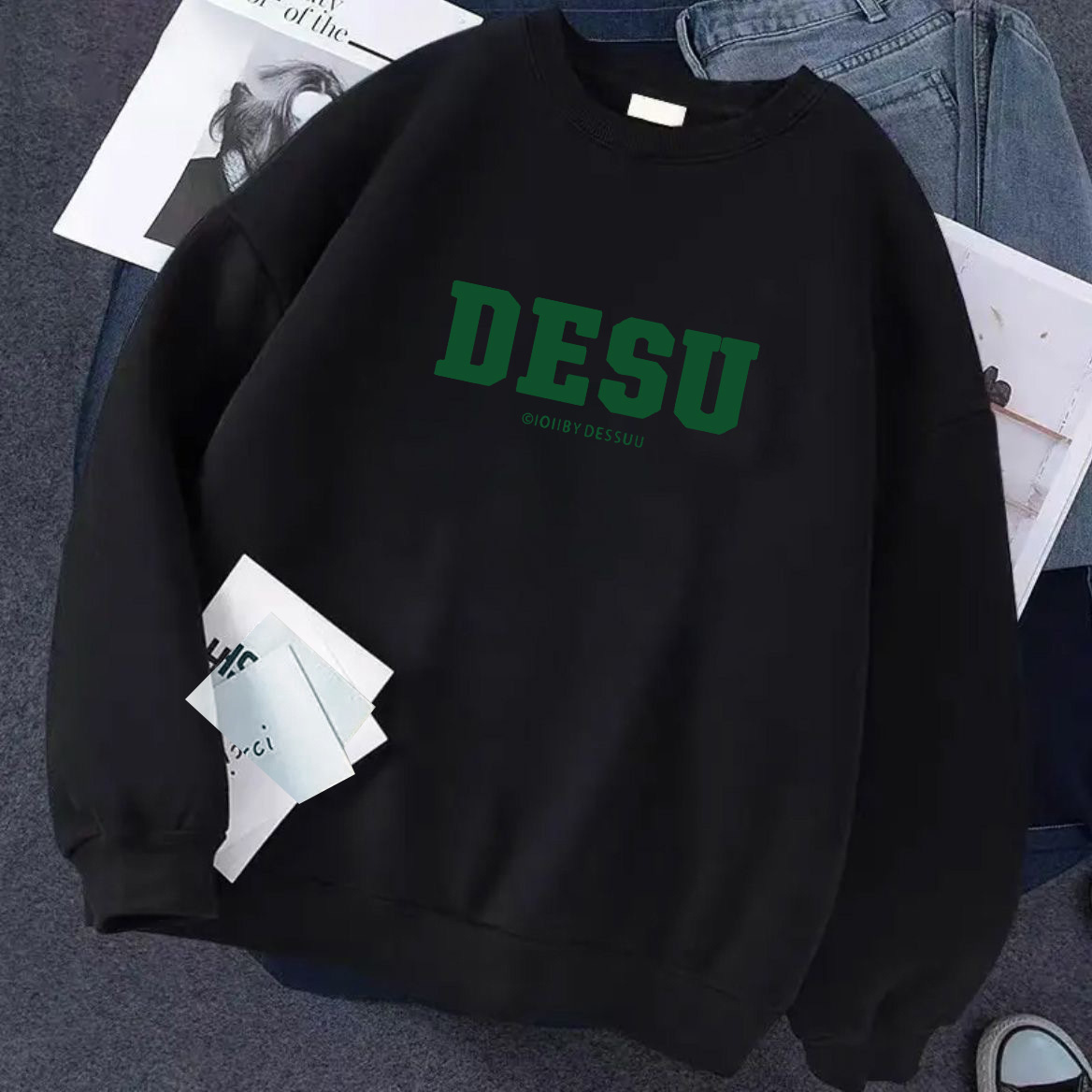 American autumn new round-neck hoodies for men and women, retro and trendy couple outfits, slimming and versatile casual jackets for women pic 15