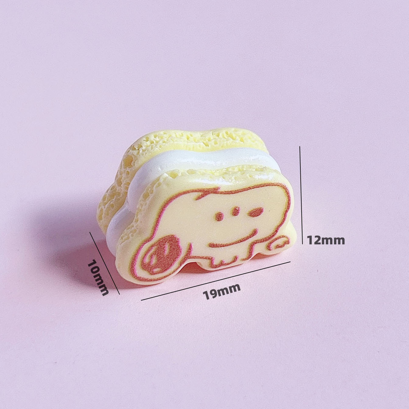 Trendy cartoon sandwich cookies, food toys, decorations, diy pendants, accessories, hair ornaments, handmade cream phone case stickers pic 15