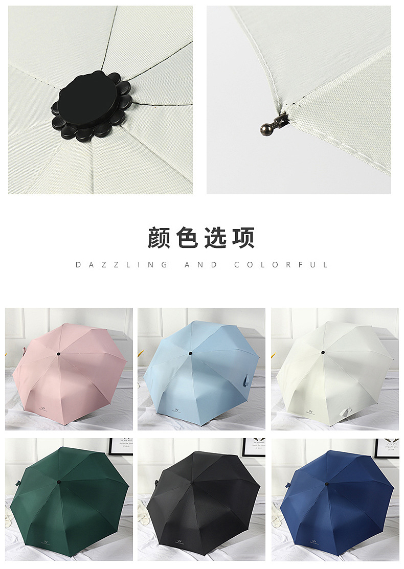 全自动雨伞男女折叠大号商务晴雨两用遮阳防晒太阳伞定制logo批发详情16