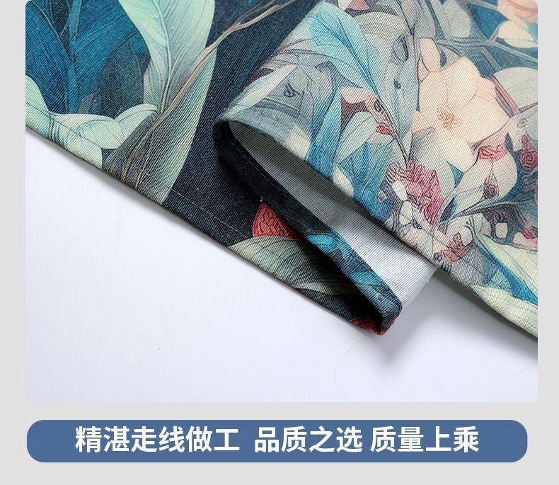 New fashionable large-flower waist breathable, stain-resistant and dust-proof cover, dirt-resistant and wear-resistant, suitable for household work and kitchen use pic 13