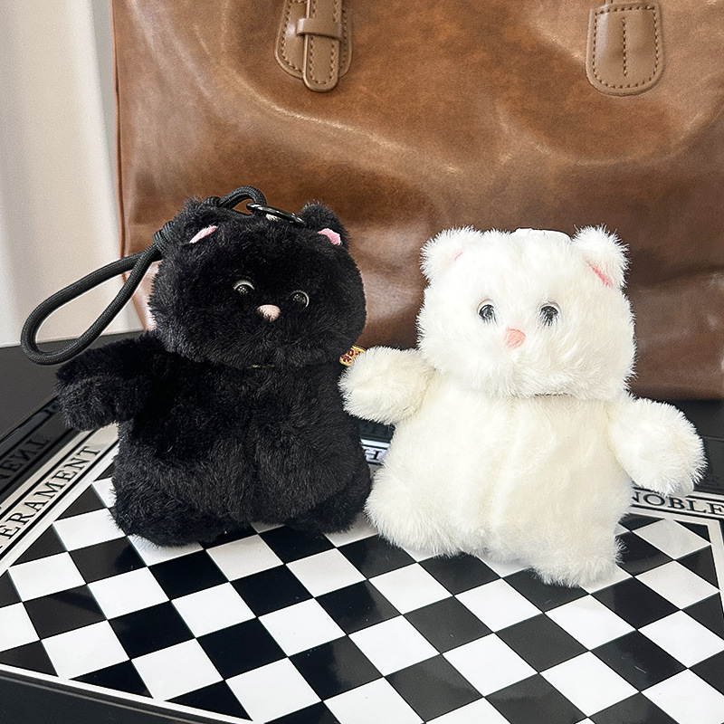 招财猫毛绒玩具公仔白色猫咪玩偶喵它崽可爱软萌猫咪送女生日礼物详情9