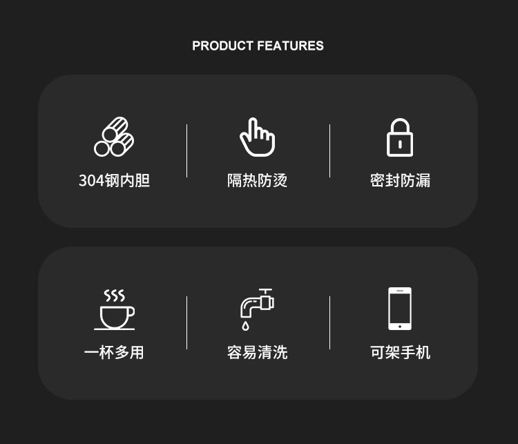 批发304不锈钢马克杯防烫喝水杯子家用带盖办公室咖啡水杯礼盒详情12