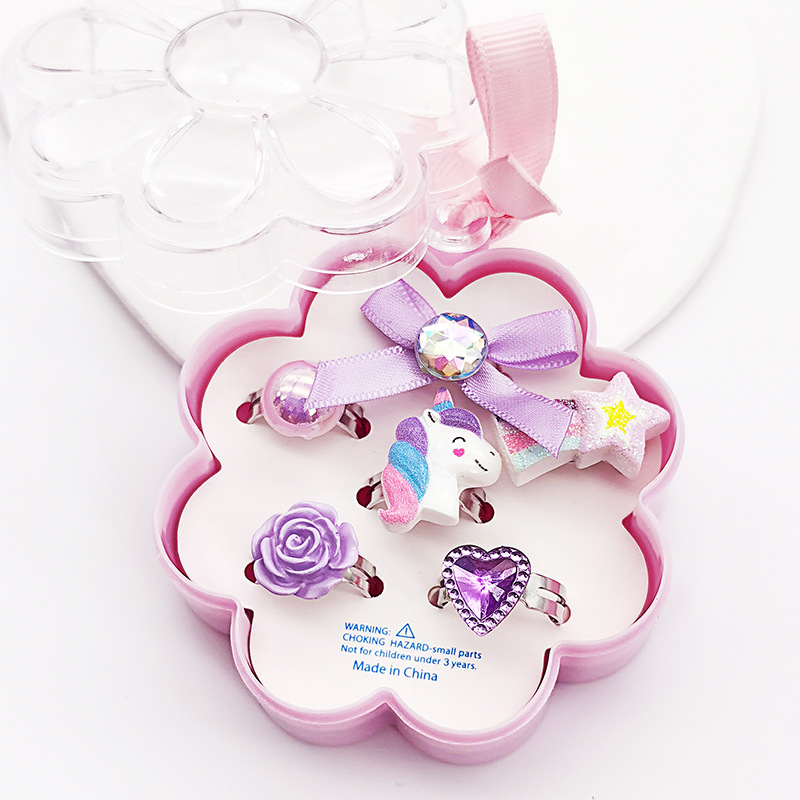 【可以】新品儿童卡通戒指可调节树脂戒指幼儿园生日礼物玩具饰品详情25