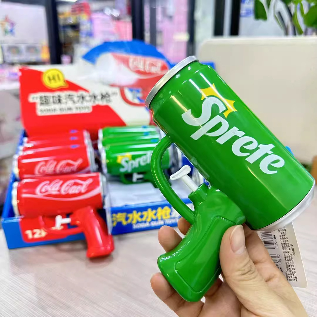 2025新款可乐饮料易拉罐神枪手自动手持汽水枪户外运动儿童小玩具详情7