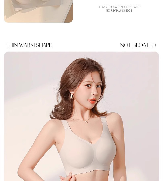 大胸显小内衣女全罩杯薄款防下垂收副乳无痕大码胖mm塑形文胸罩夏详情24
