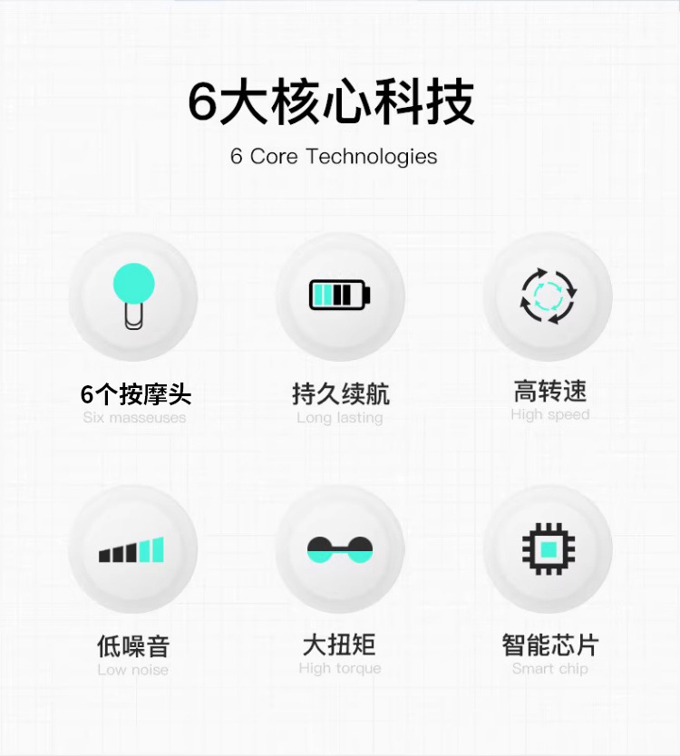 筋膜枪冷敷热敷健身电动冲击枪肌肉放松器按摩器小型震动按摩详情4