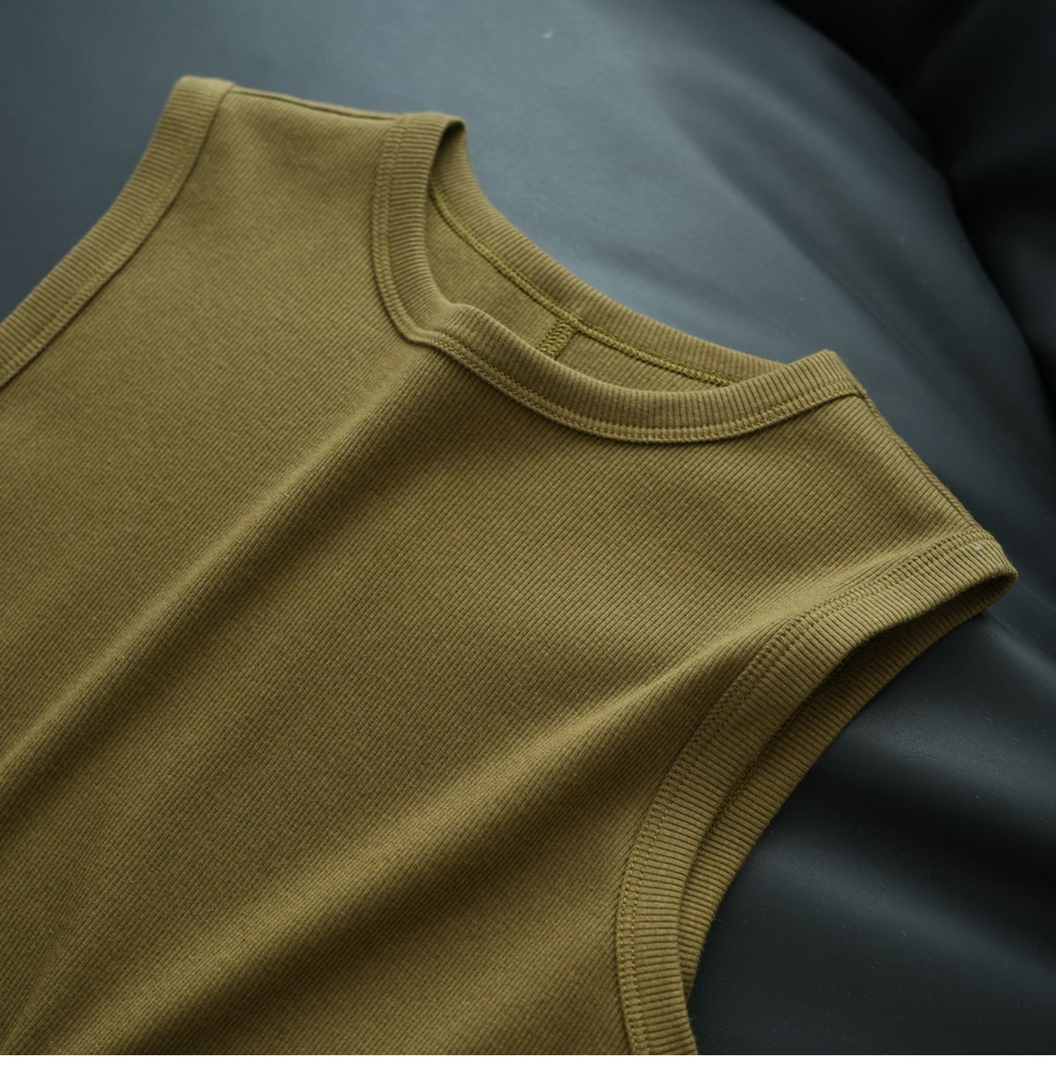 夏季纯棉小圆领吊带背心女纯欲风外穿工字宽肩带遮副乳内搭上衣详情21