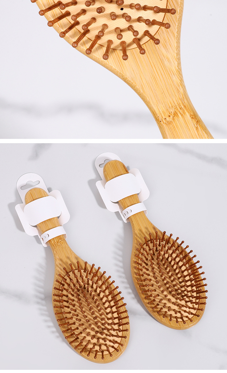 Head meridian air cushion comb, massage large comb, anti-static bamboo air bag comb for long female hair, wooden comb pic 31