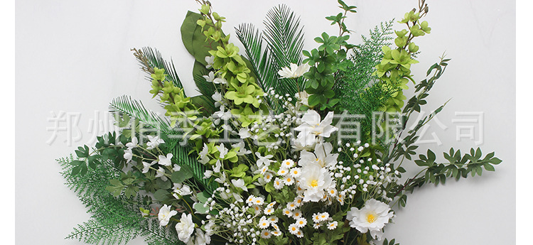 婚庆仿真花森系绿植叶子婚庆花材配叶酒店花艺装饰插花吊顶假树叶详情18