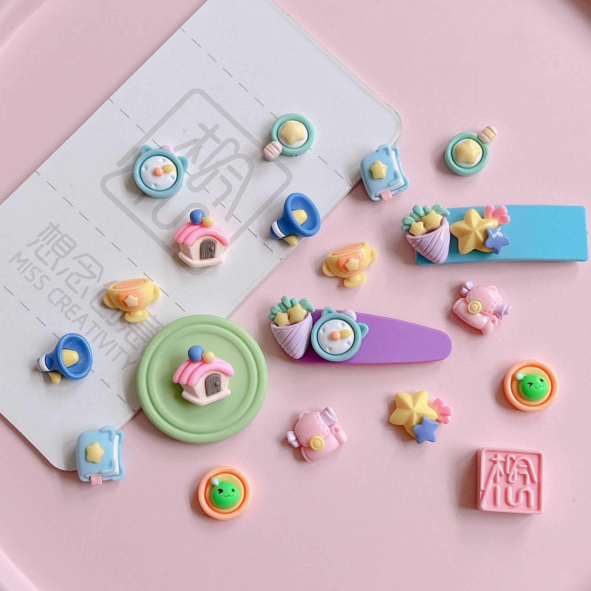 XN милые исцеляющие безделушки с аксессуарами от diy, аксессуары для волос, безделушки для украшения pic 9