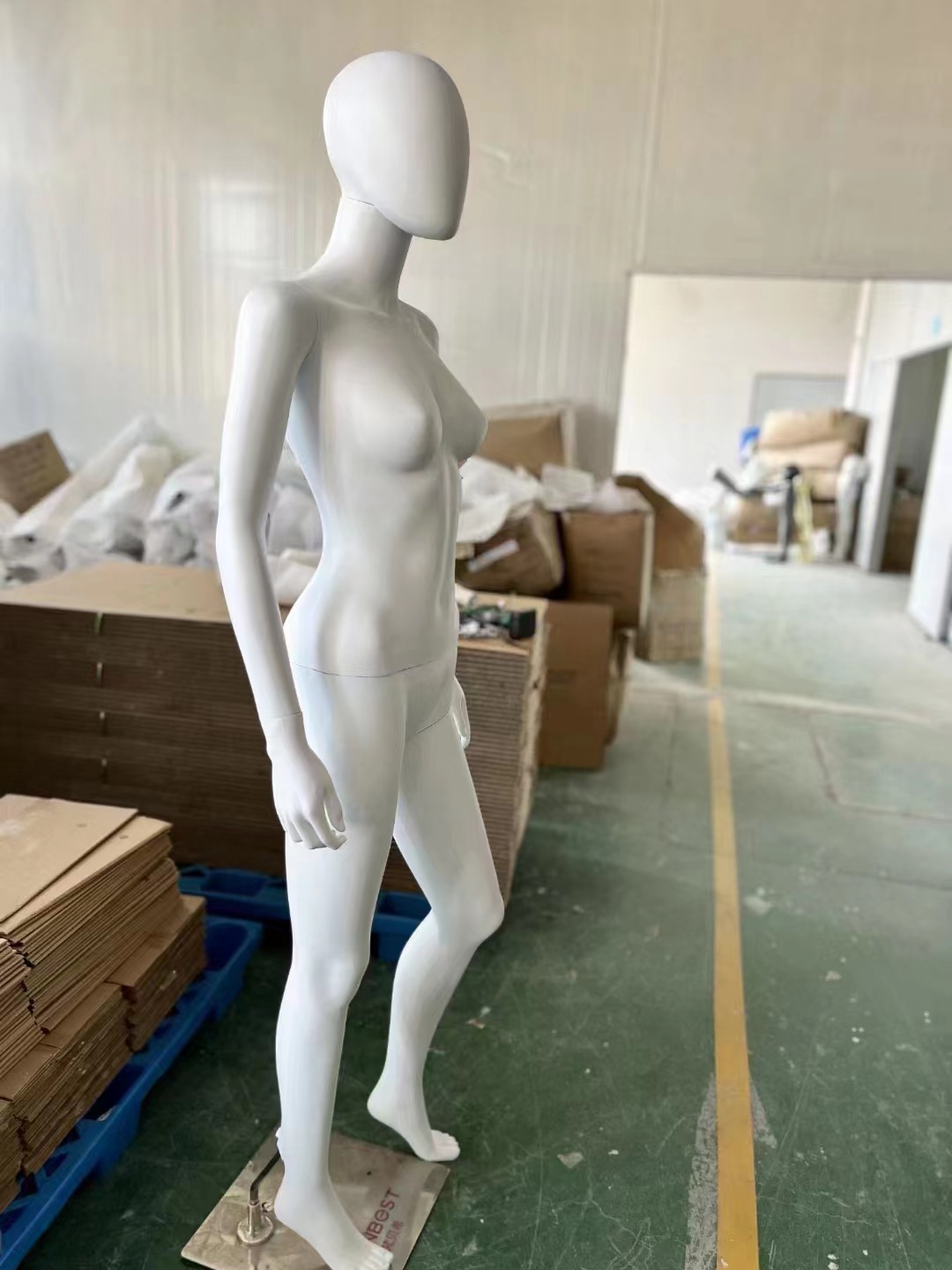 塑料模特白色人体模特女全身模特服装模特道具假人模特橱窗展示架详情10