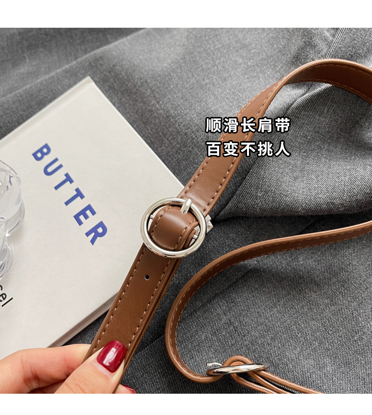 复古质感休闲包时尚简约腋下斜挎包新款小众潮单肩包都市靓丽女包详情4