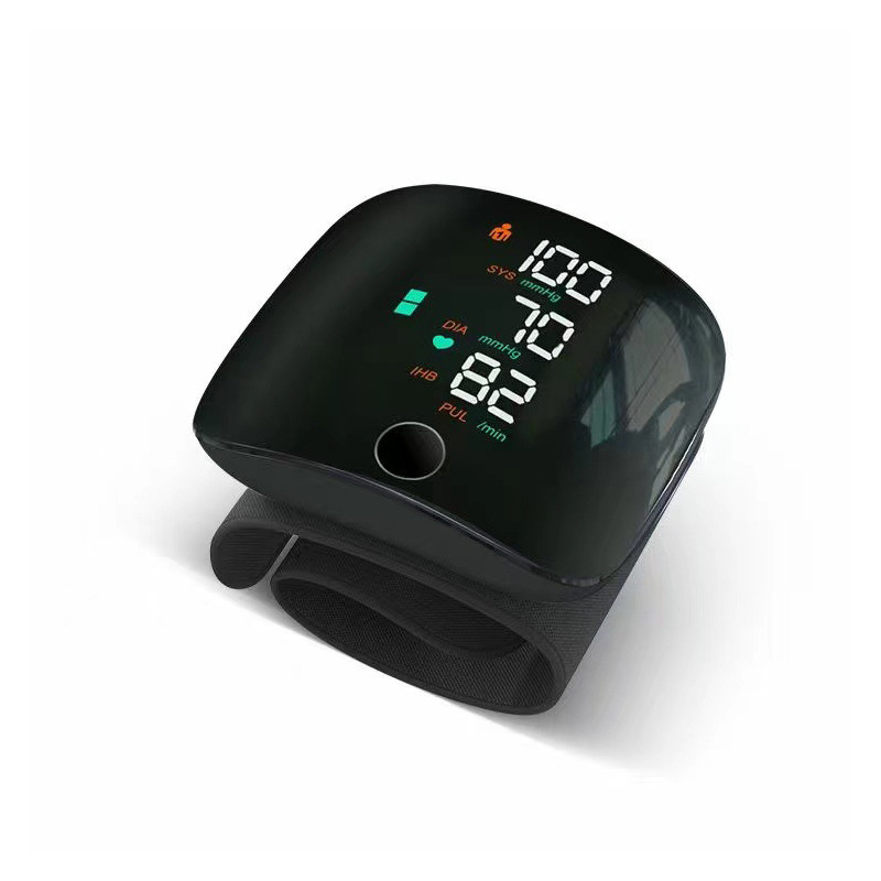 Hot Sell wrist blood pressure monitor USB charging, intelligent multi-voice backlit LCD large screen, English, Russian, Thai pic 1