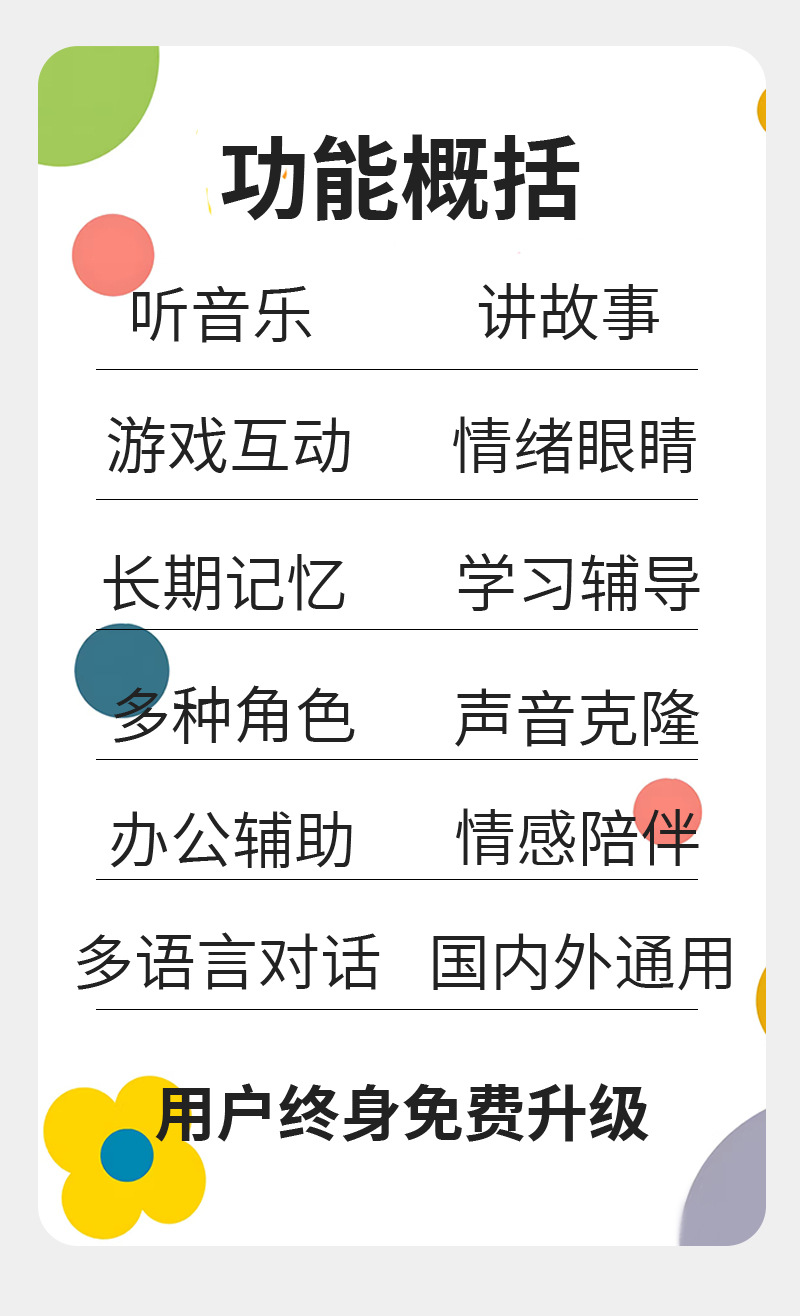 Jopark Plush AI Smart Companion Plush Doll Cross-border Soothing Pendant Versatile Backpack Fabric Doll Toy AI Pendant AI Plush toy pic 10