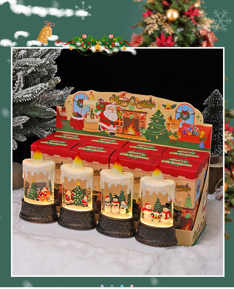 创意水晶球小马灯迷你可爱发光桌面装饰小夜灯孩子圣诞节礼物批发详情2