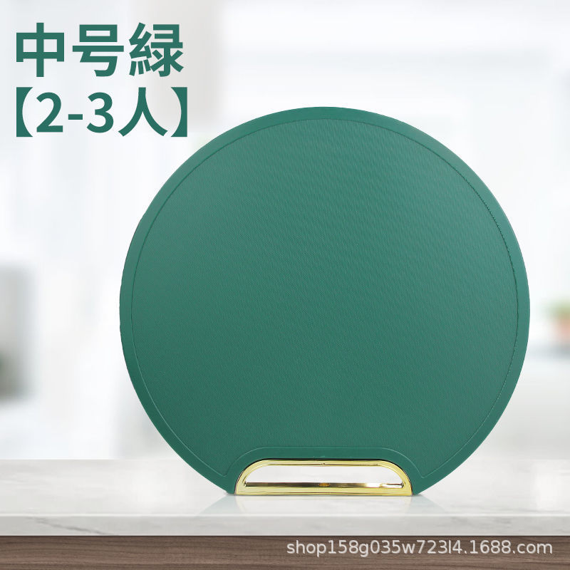 Standing cutting board, household pressure-resistant and mold-proof food contact grade PE cutting board, cutting board, plastic round panel pic 1