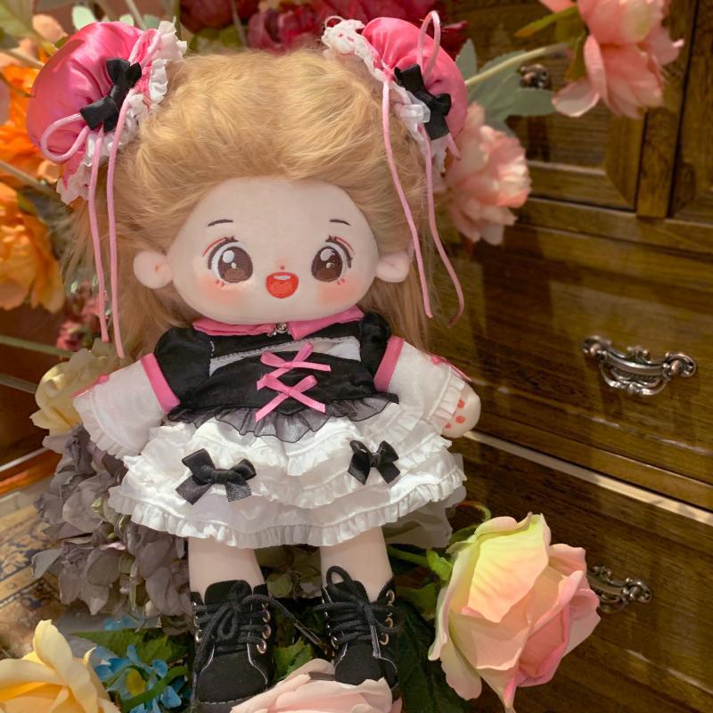 新款25CM长腿棉花娃娃系列礼盒兔女郎衣服可爱甜酷毛绒公仔礼物盒详情15