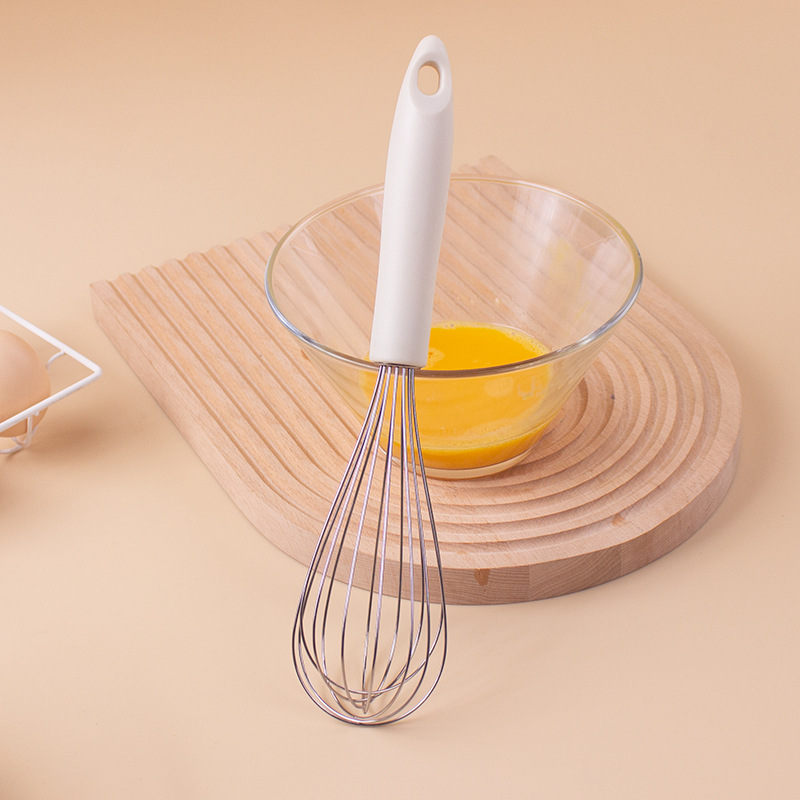 Manual egg beater with PP handle, egg stirrer, hand-held silicone stainless steel milk mixer, kitchen baking tool, hand-cranked pic 20
