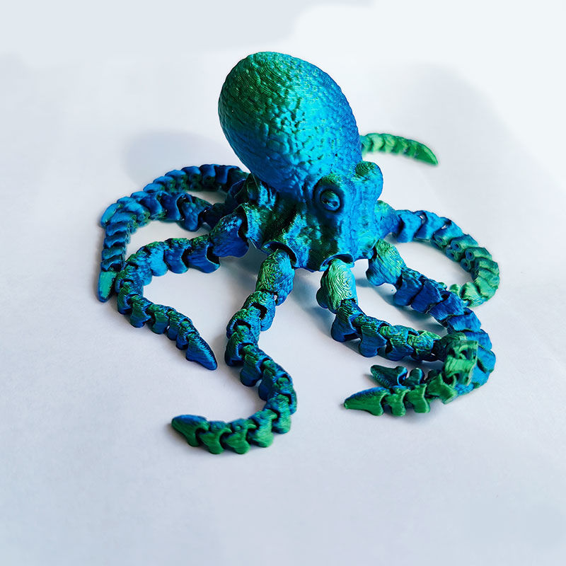 3d печать косяка осьминога осьминога, который позволяет передвигать артефактуры ночного света pic 5