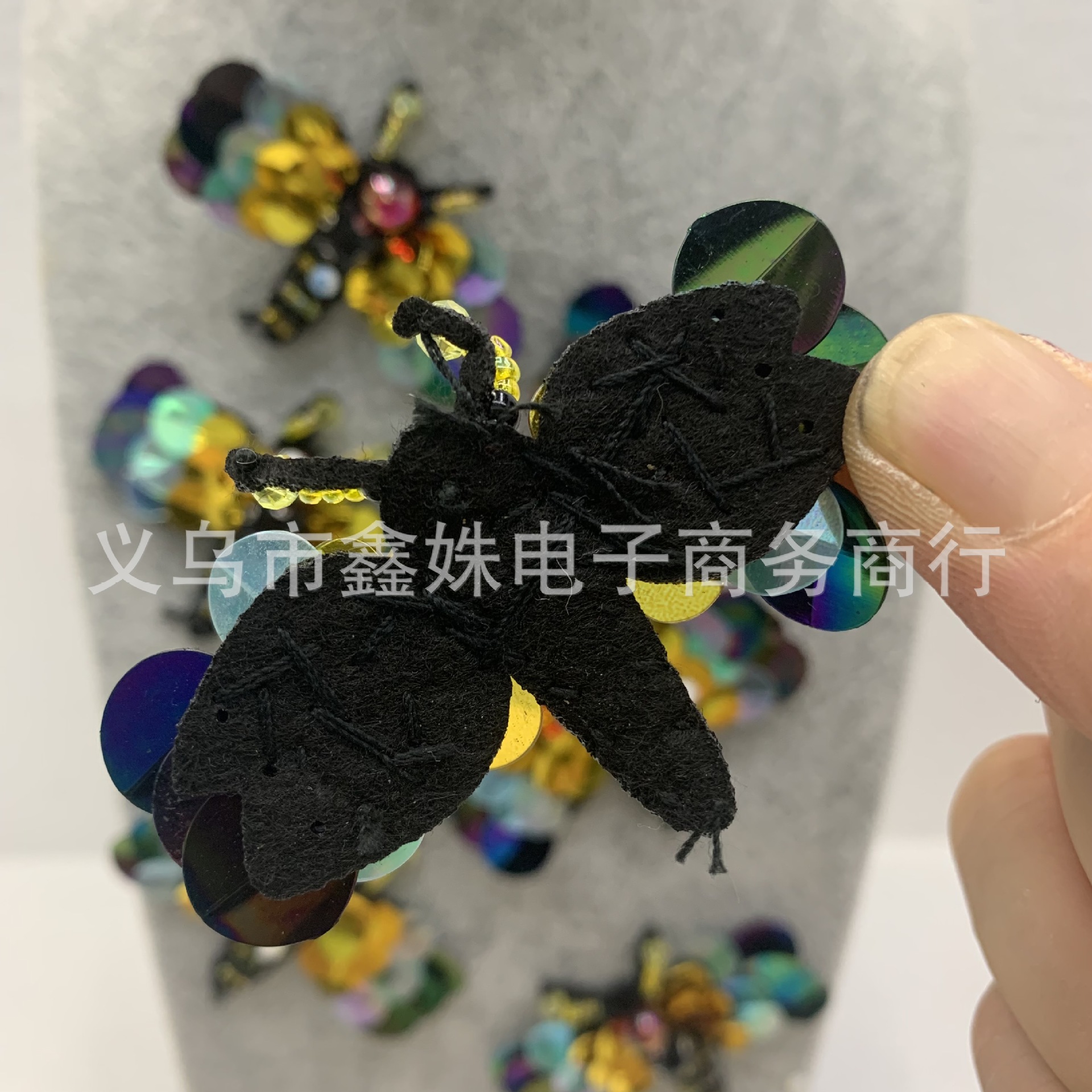 Bestseller bee diamond-encrusted beaded embroidery patchwork decoration with gold and silver thread subsidy pic 21