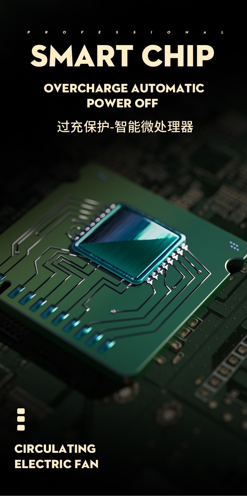 桌面便携收纳式折叠风扇 usb充电迷你伸缩台扇低噪宿舍折叠风扇详情15